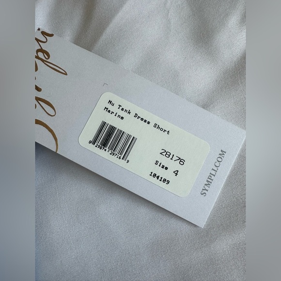 New SYMPLI size 4 Nu Tank Dress Short in the colour Marine - Picture 2 of 8